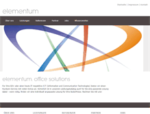 Tablet Screenshot of elementum.ch